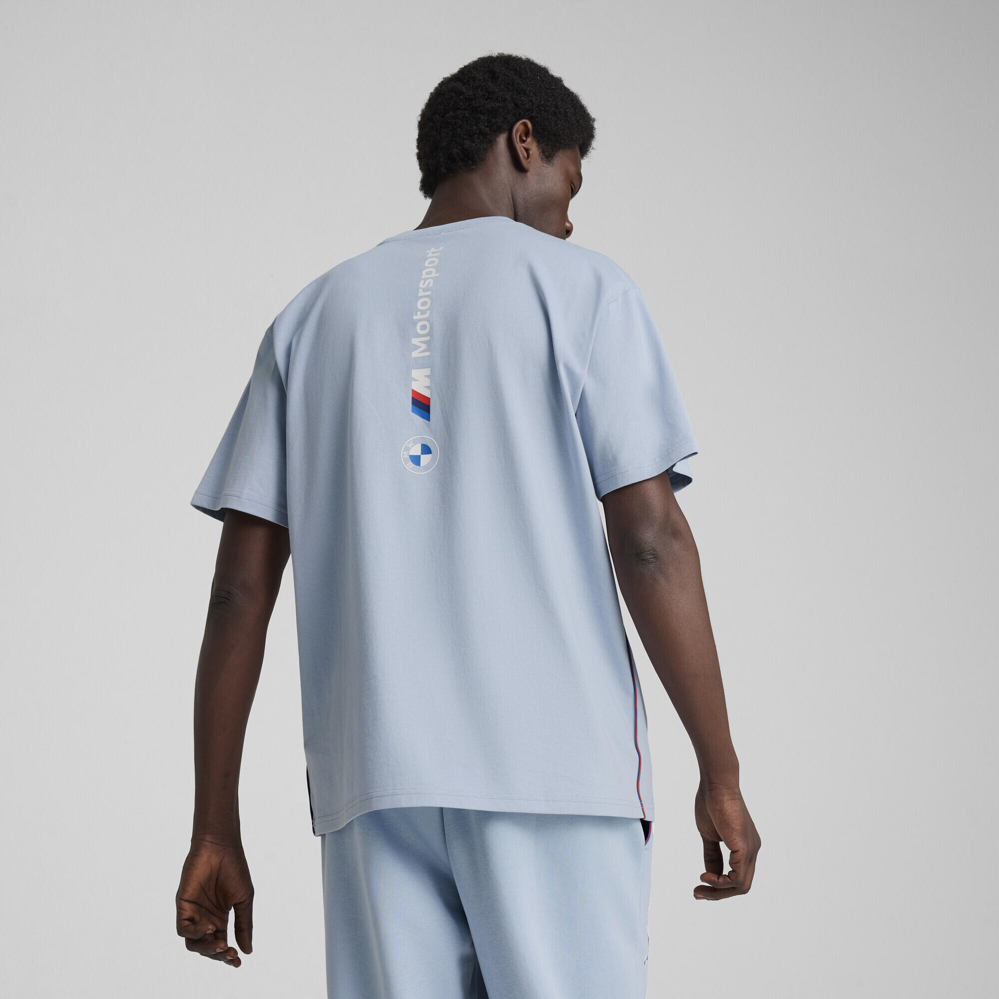 BMW M Motorsport Essentials+ T-shirt met logo voor heren PUMA Blue Wash 3/7