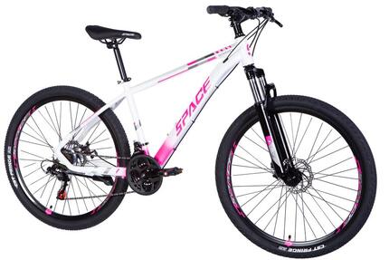 VTT 26″ Mercury Elite aluminium 21 vitesses 145-170 blanc/rose