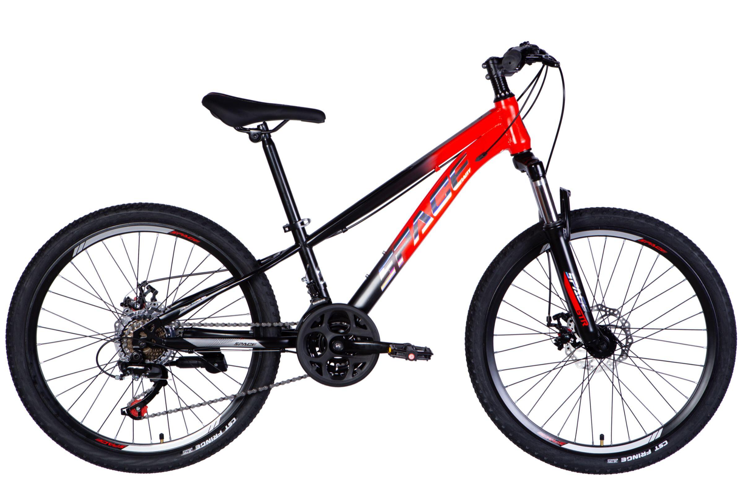 MARS Kinderfahrrad Mars 24″, 120-150 cm, 21 Gänge, Rot/Schwarz