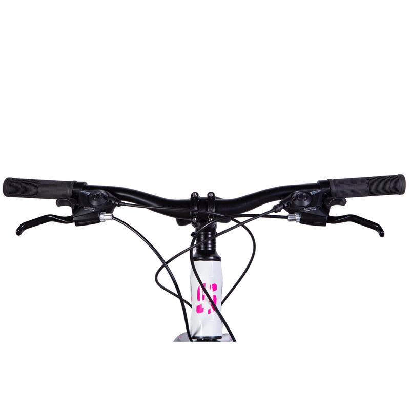 Bicicletă copii 24" Mercury Elite aluminiu 21 viteze 130-160 alb/roz