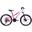 Bicicleta copii Mars 24", 120-150 cm, 21 viteze, Alb/Roz