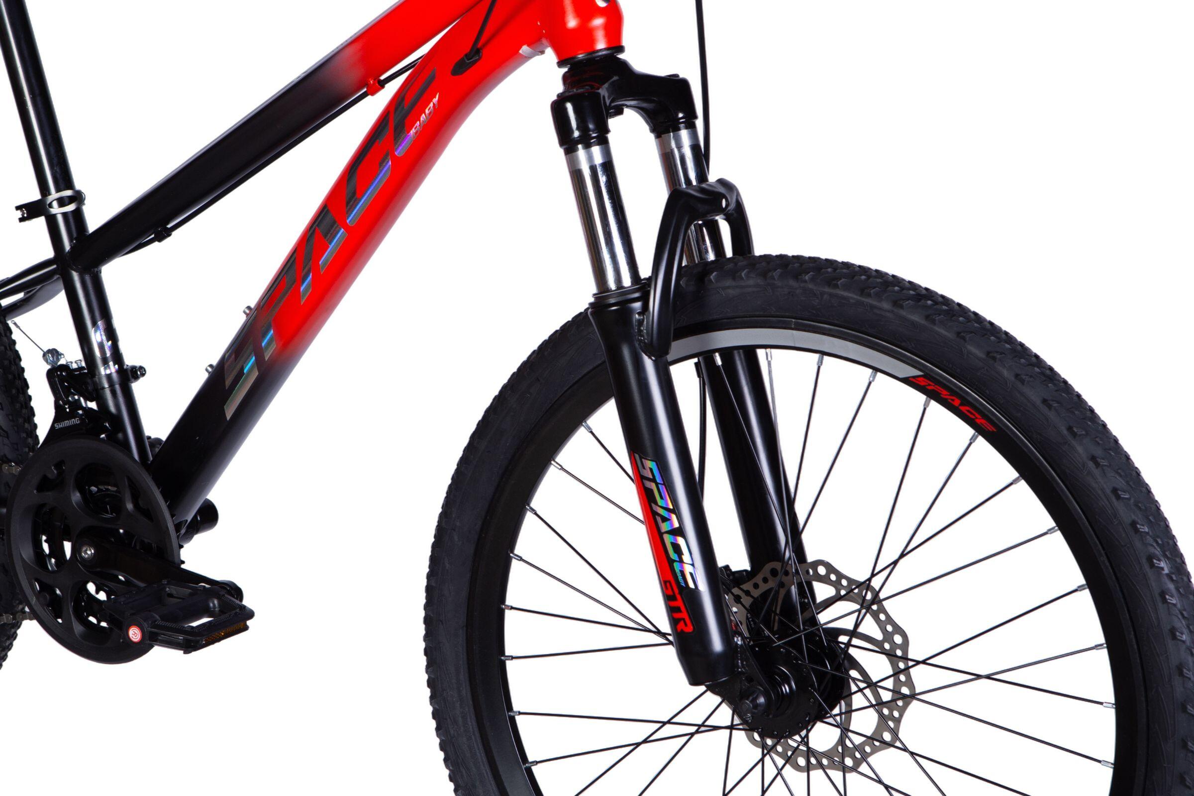 Kids bike 24″ Mars Elite 21 speeds 130-160 red/black - Decathlon