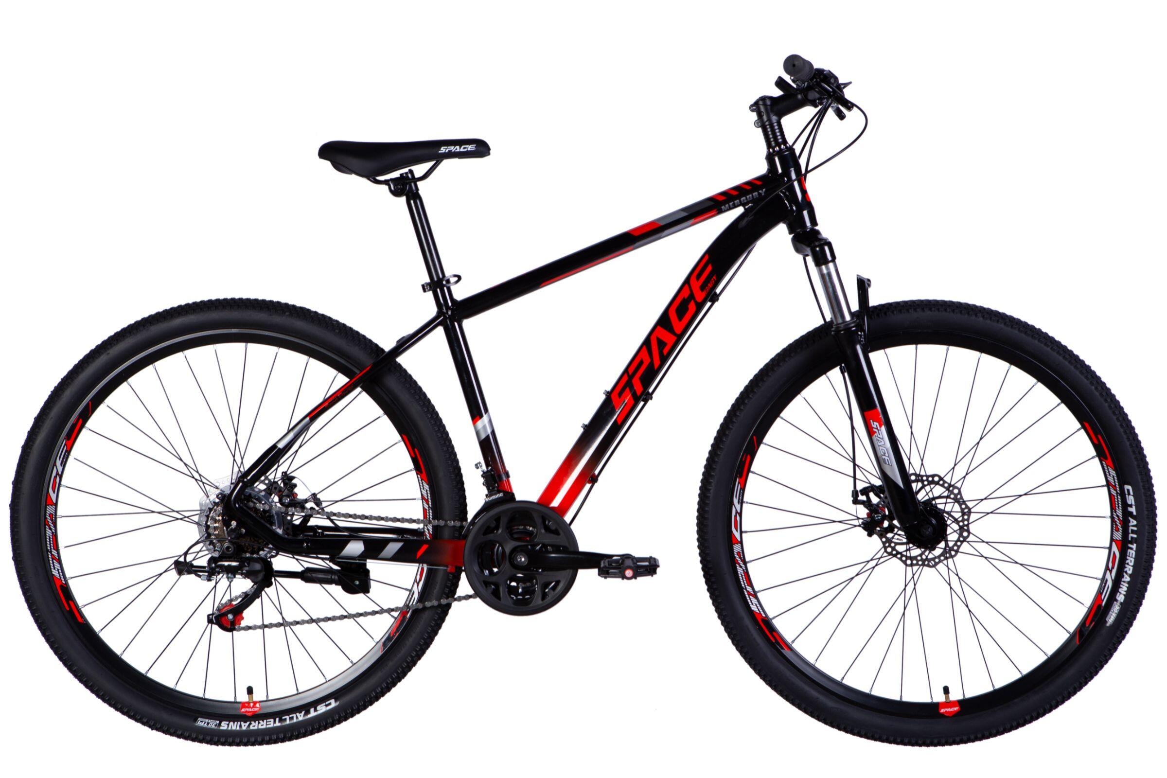 MERCURY MTB Mercury Alluminio 29″, 170-195 cm, 21 velocità, Nero/Rosso