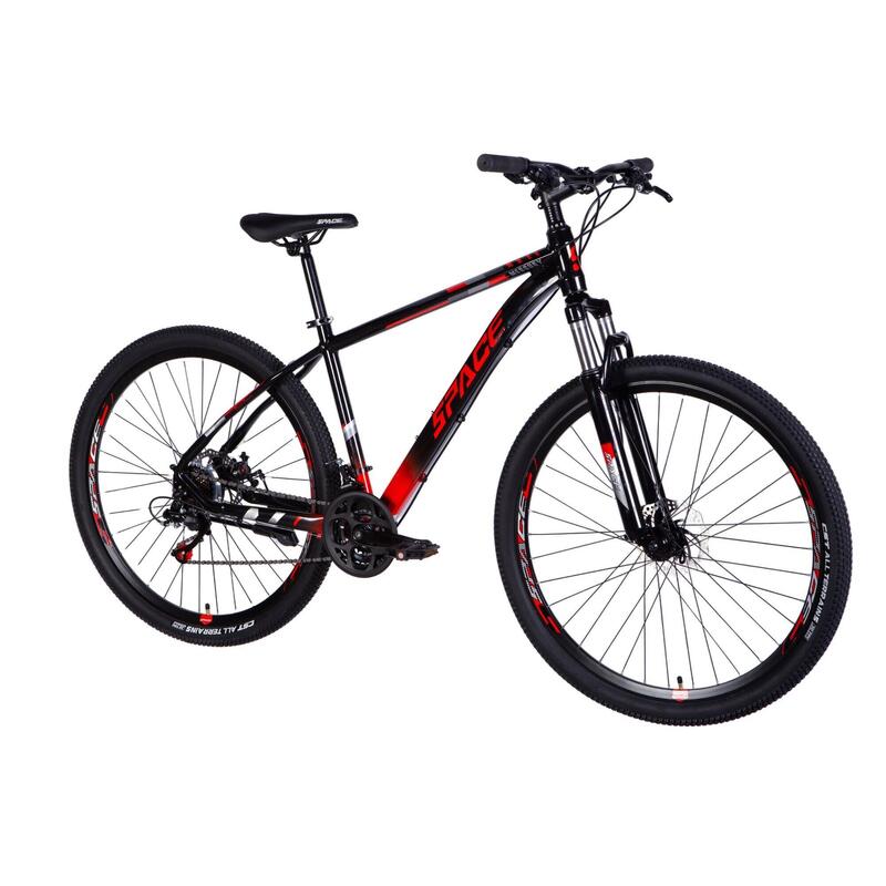 Bicicleta MTB Mercury Aluminiu 29", 170-195 cm, 21 viteze, Negru/Rosu