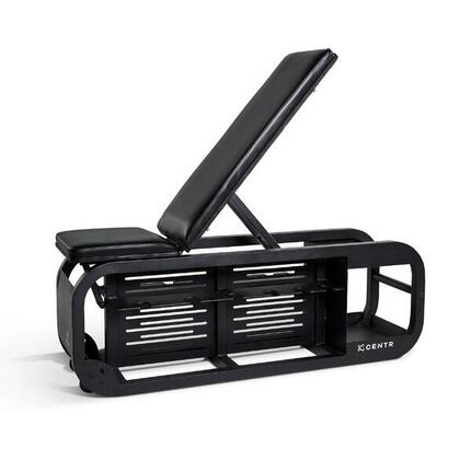 fusion bench - banc de musculation réglable avec rangement pour haltères et ancr