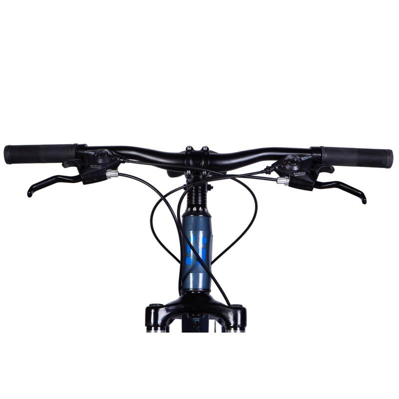 Bicicleta copii Mercury Aluminiu 24", 120-150 cm, 21 viteze, Albastru/Gri
