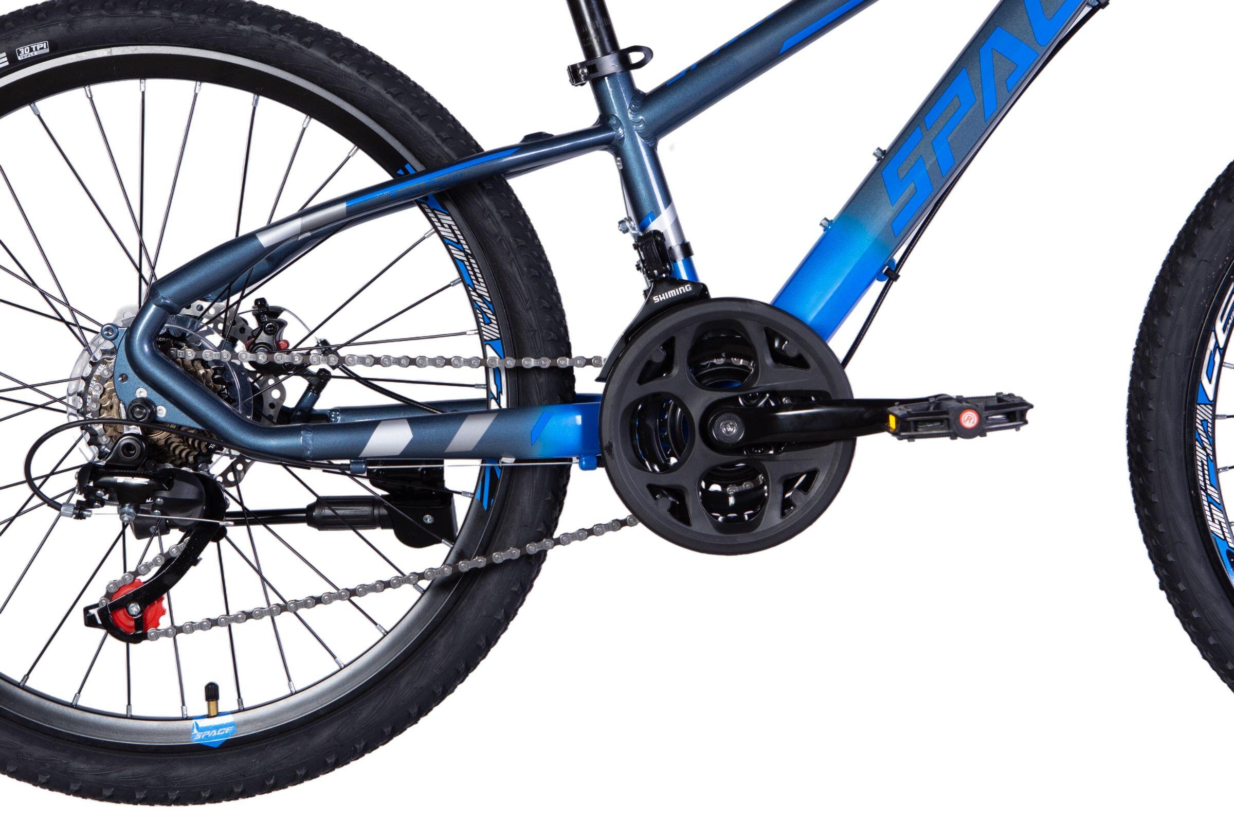Kinderfiets Mercury Aluminium 24″, 120-150 cm, 21 versnellingen, Blauw/Grijs 6/6