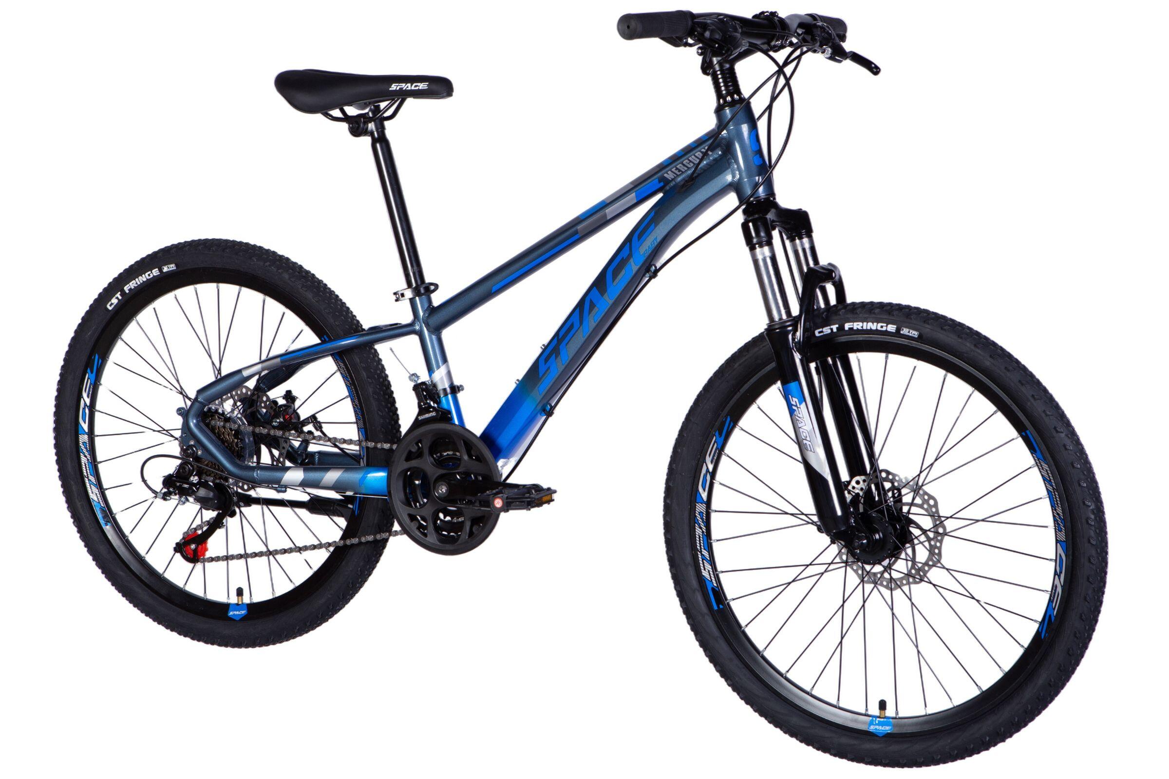 Kinderfiets Mercury Aluminium 24″, 120-150 cm, 21 versnellingen, Blauw/Grijs 2/6