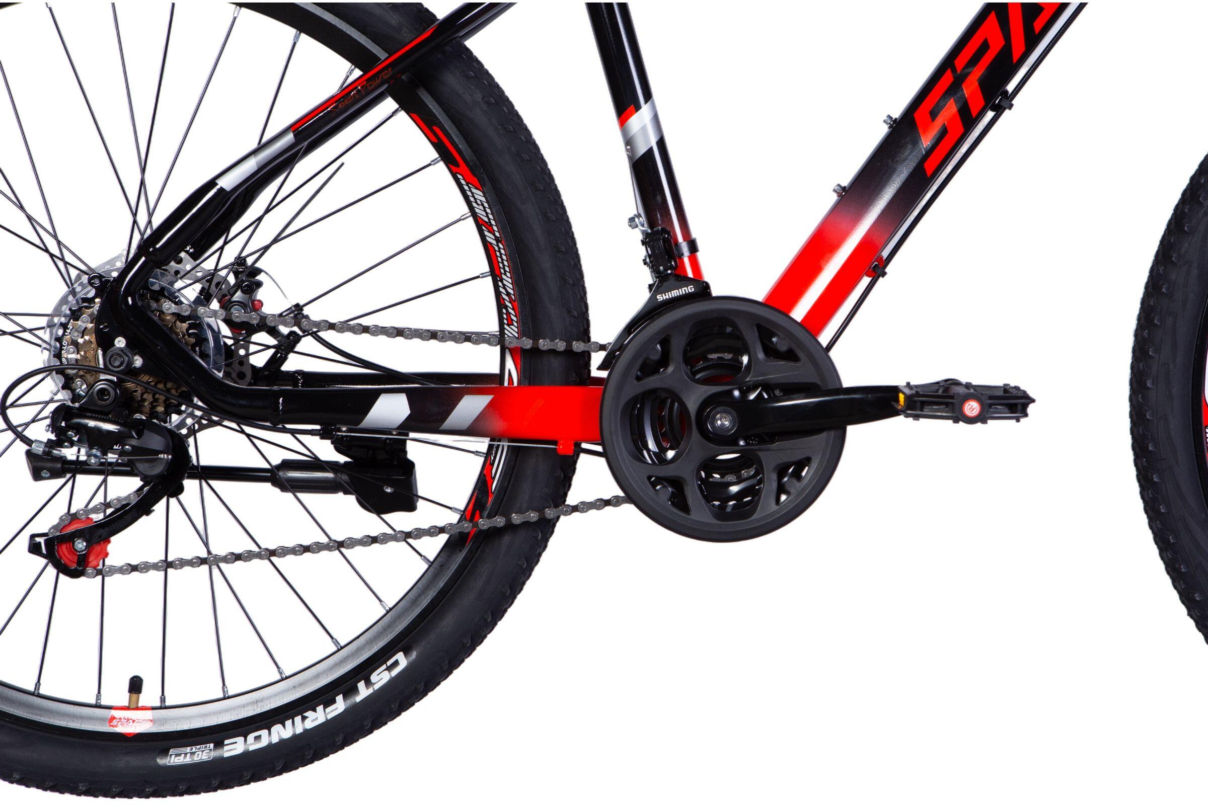 MTB Mercury Aluminium 27.5″, 160-185 cm, 21 Gänge, Schwarz/Rot 7/7
