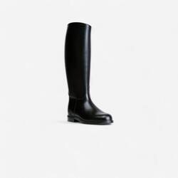 Seconde vie - Bottes équitation synthétiques Adultes - 100 noires - TRÈS BON