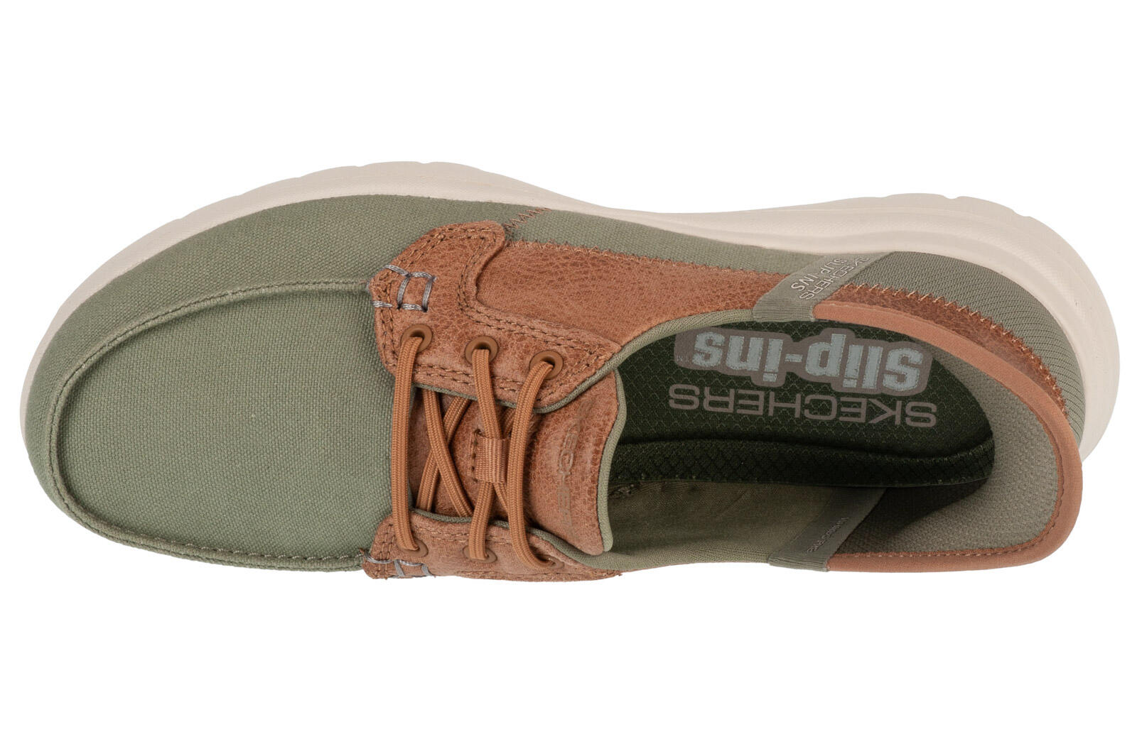 Chaussures bateau femme Olive - Skechers On-the-GO Flex - Palmilla 3/4