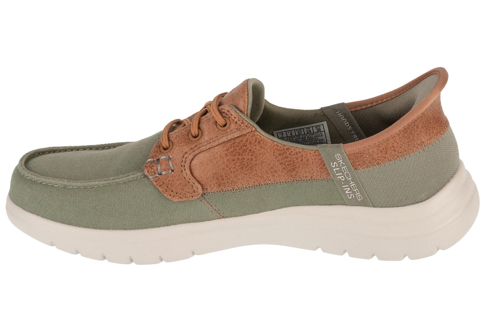 Chaussures bateau femme Olive - Skechers On-the-GO Flex - Palmilla 2/4