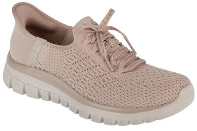 Skechers graceful first blush textile dames zwarte sneakers