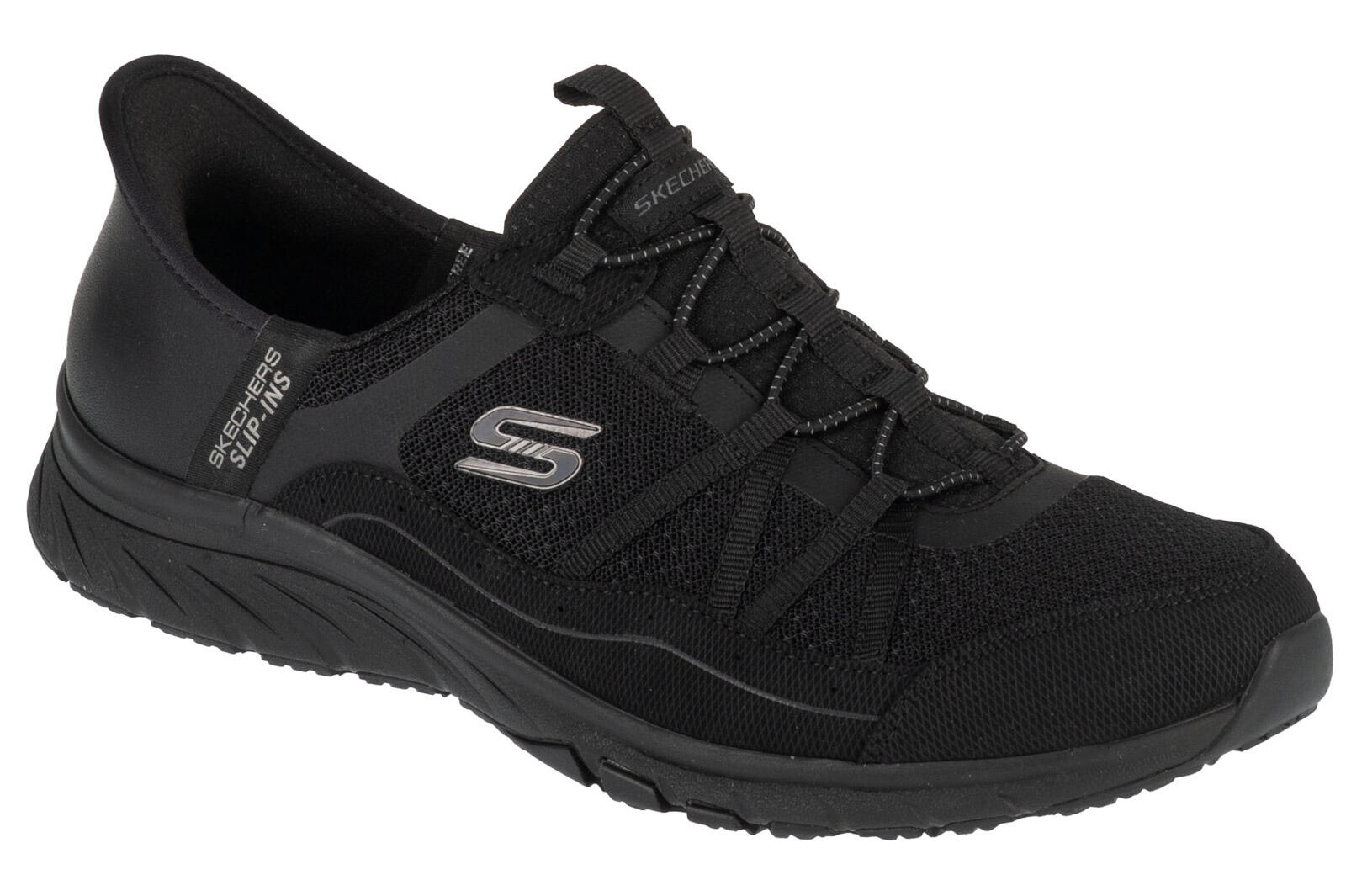 Chaussures Femmes Skechers Slipins Gratis Leisurely noir 1/4