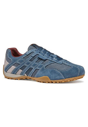 Geox U Snake Original A - Herren Leder Sneaker U55MNA C4348 Lt Avio
