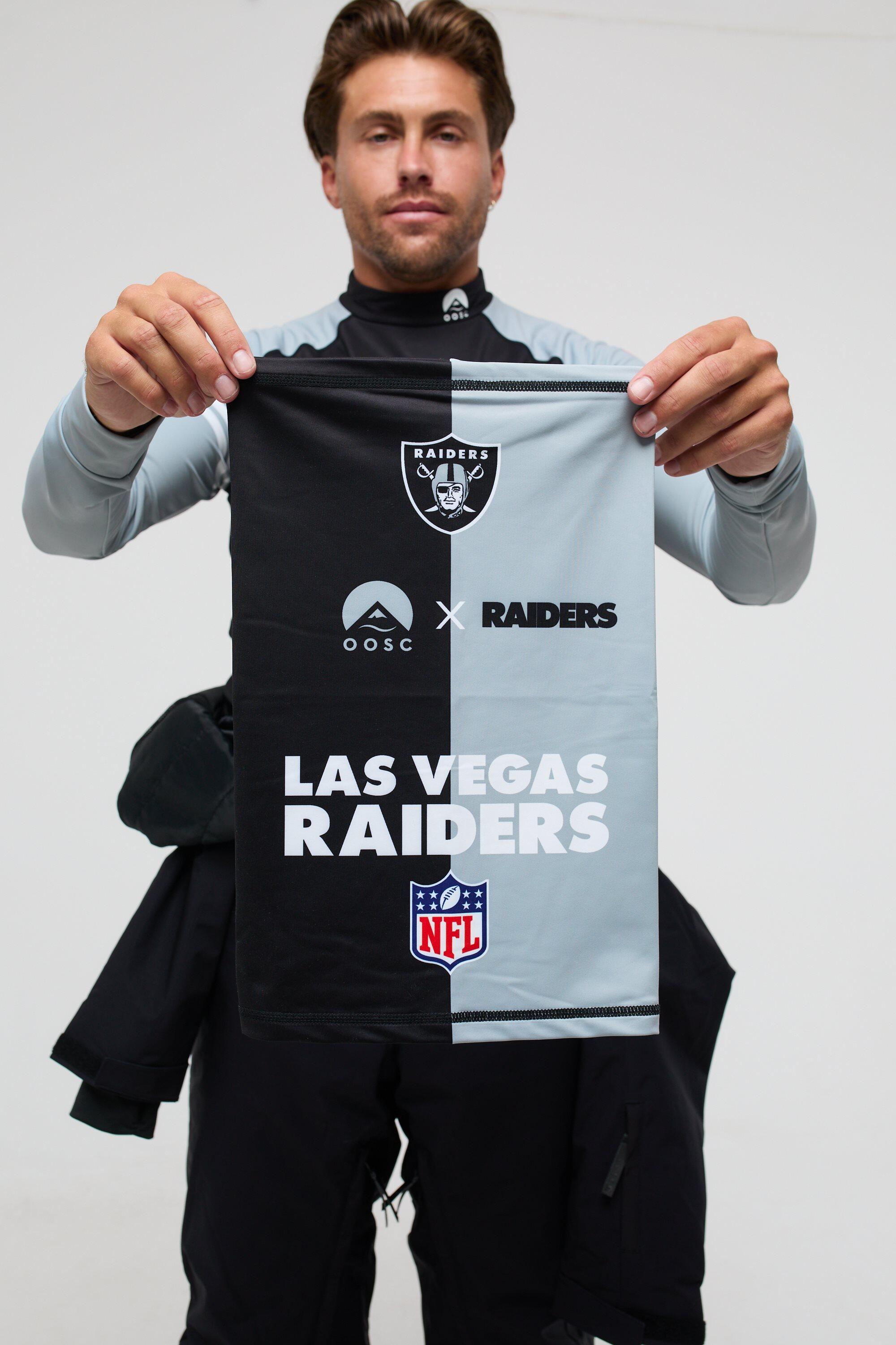 OOSC Scaldacollo multifunzione in poliestere elasticizzato NFL Las Vegas Raiders