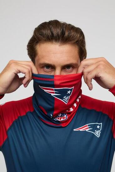 Scaldacollo New England Patriots NFL in Poliestere Elasticizzato Blu/Rosso