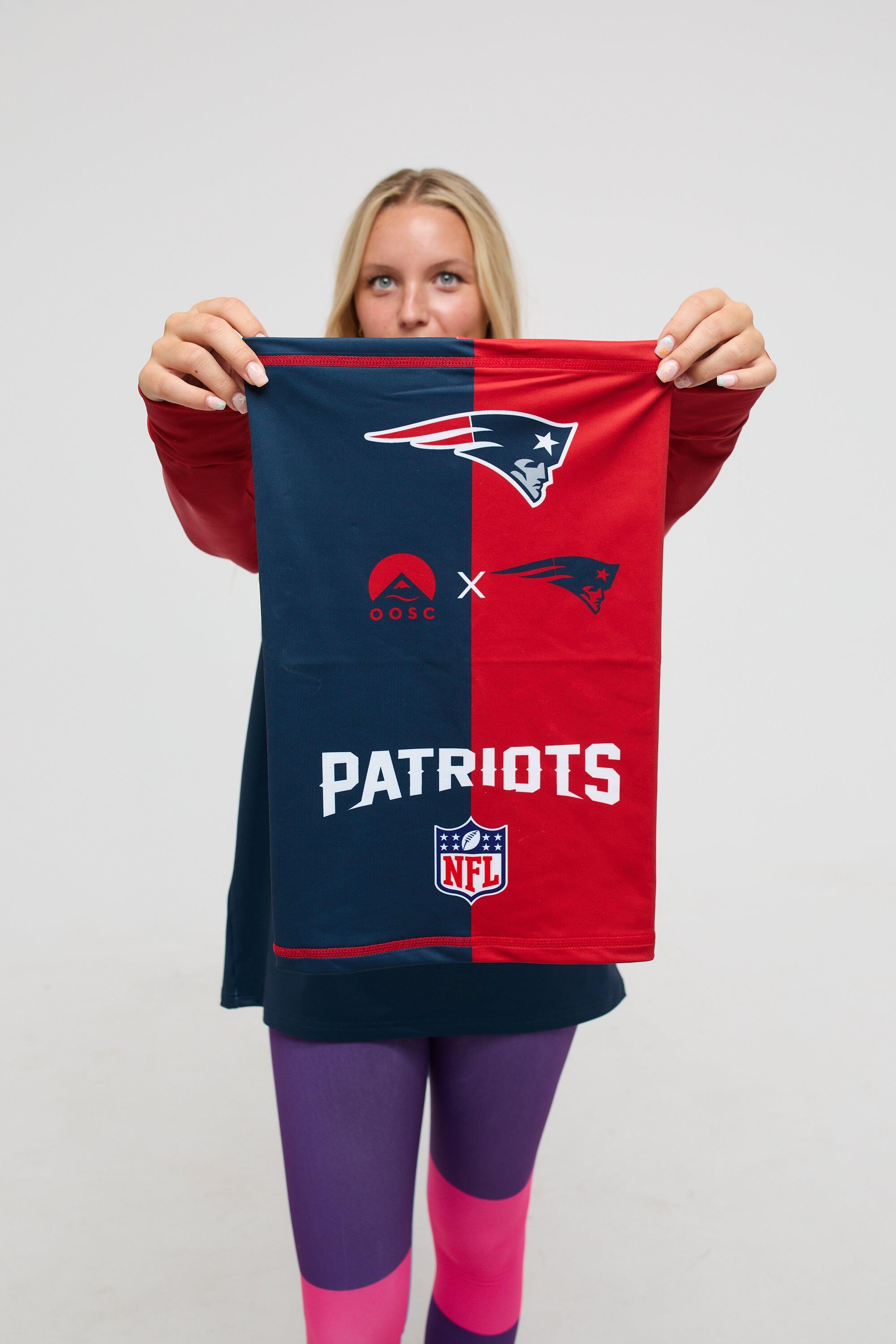 Scaldacollo New England Patriots NFL in Poliestere Elasticizzato Blu/Rosso 2/4