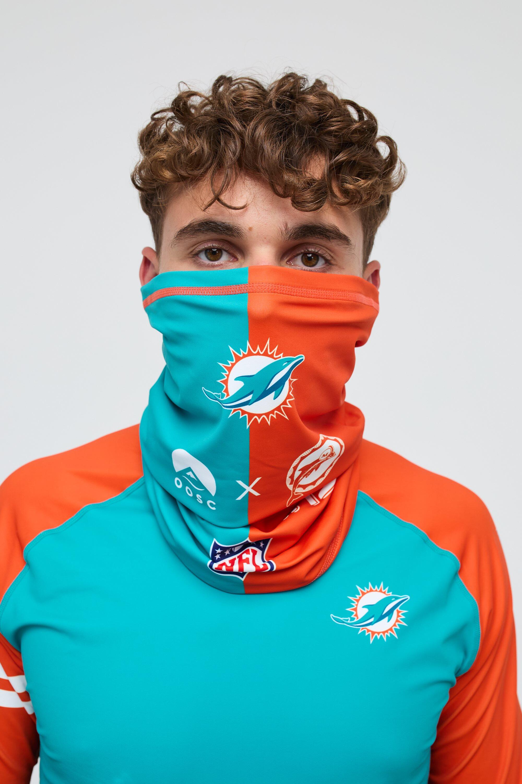 Scaldacollo ufficiale Miami Dolphins in poliestere elasticizzato, traspirante 2/4