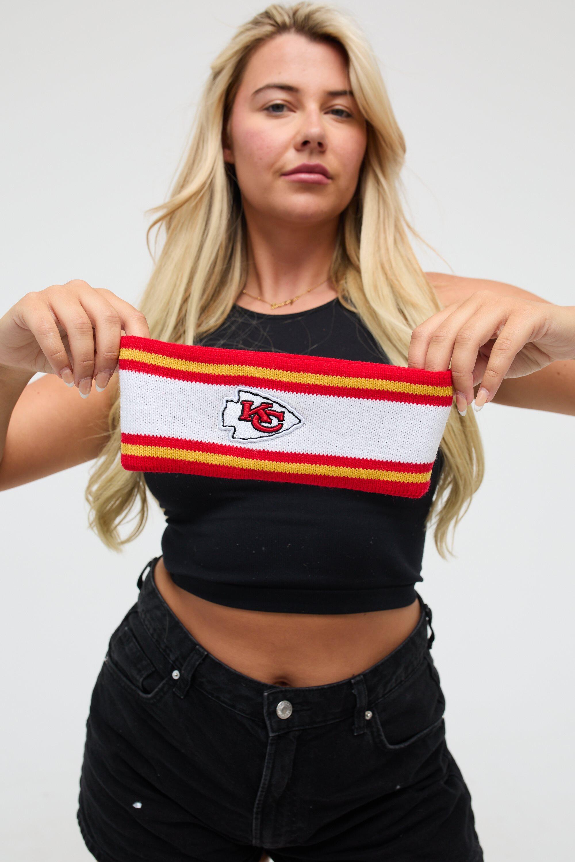 Bandeau Kansas City Chiefs OOSC x NFL acrylique rouge/blanc 2/6