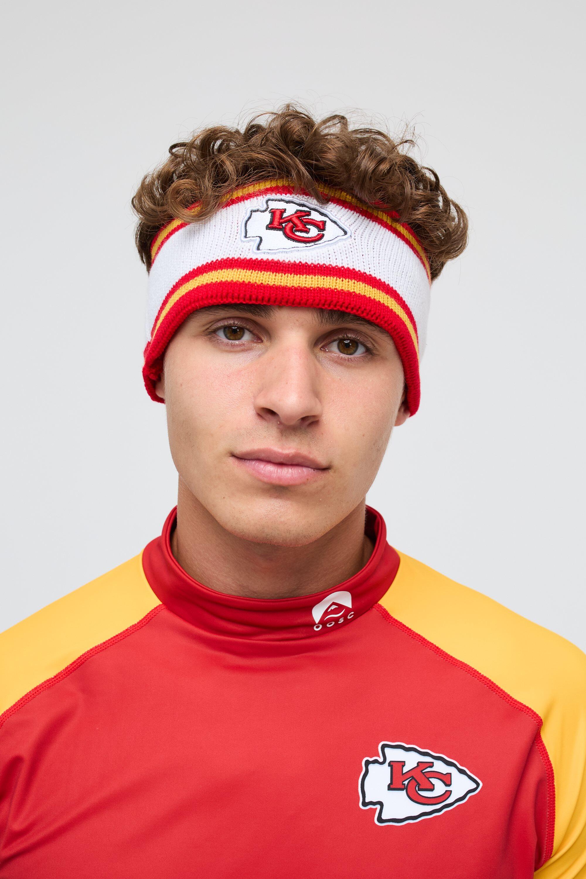 Bandeau Kansas City Chiefs OOSC x NFL acrylique rouge/blanc 4/6