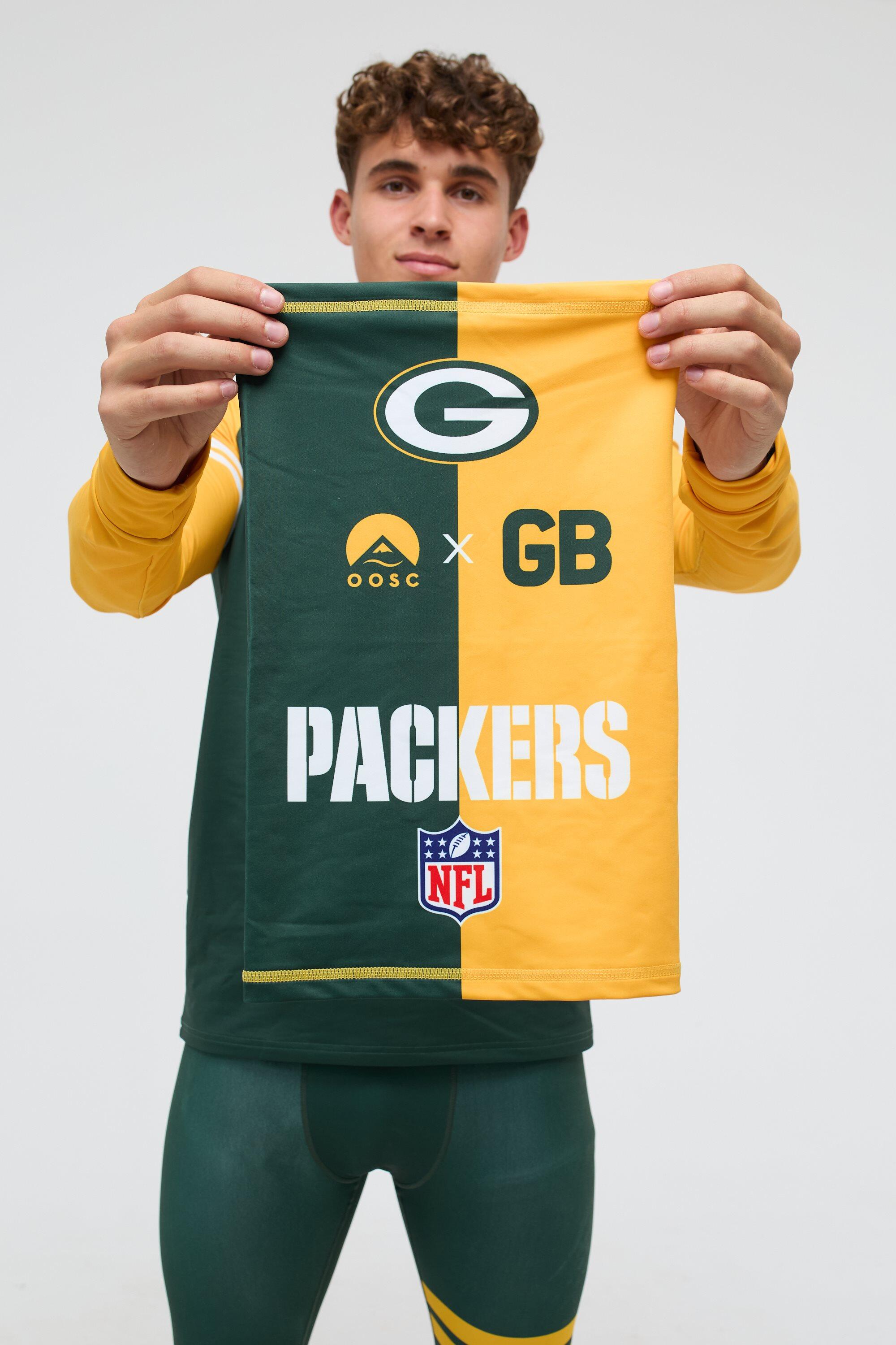 Tour de cou Green Bay Packers officiel polyester stretch, unisexe 3/4