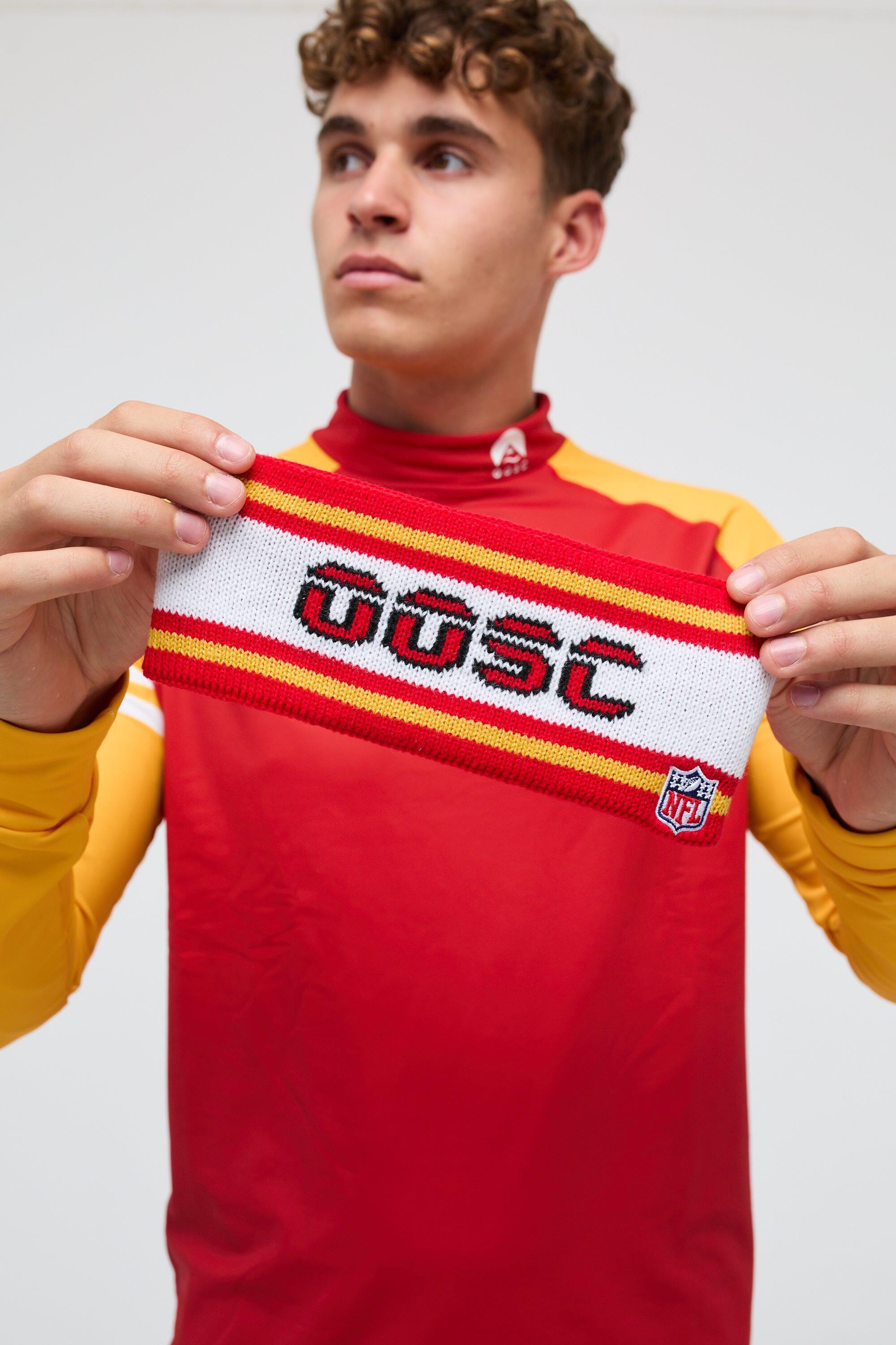 Bandeau Kansas City Chiefs OOSC x NFL acrylique rouge/blanc 3/6