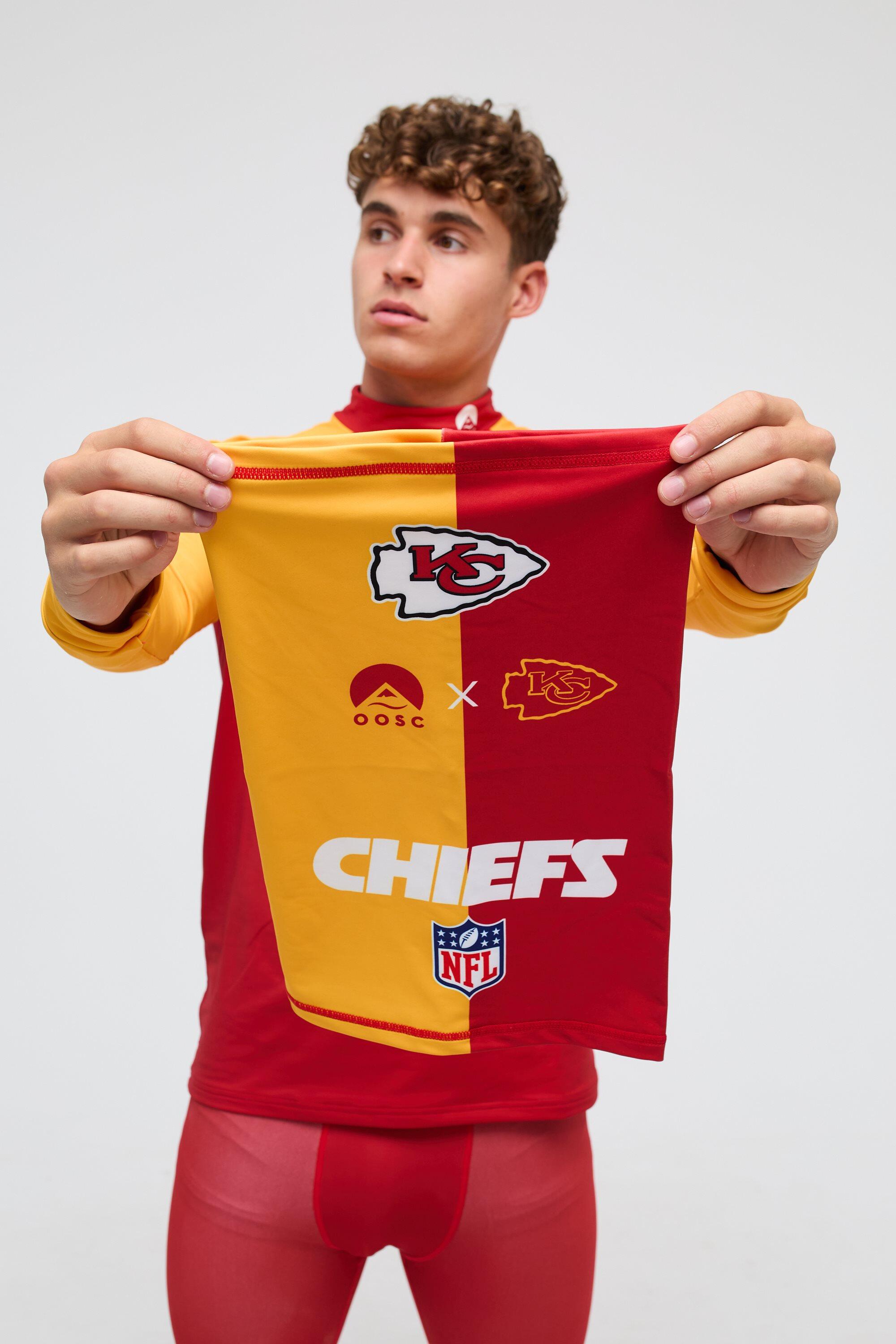 Cache-cou Kansas City Chiefs officiel en polyester stretch, unisexe 3/5