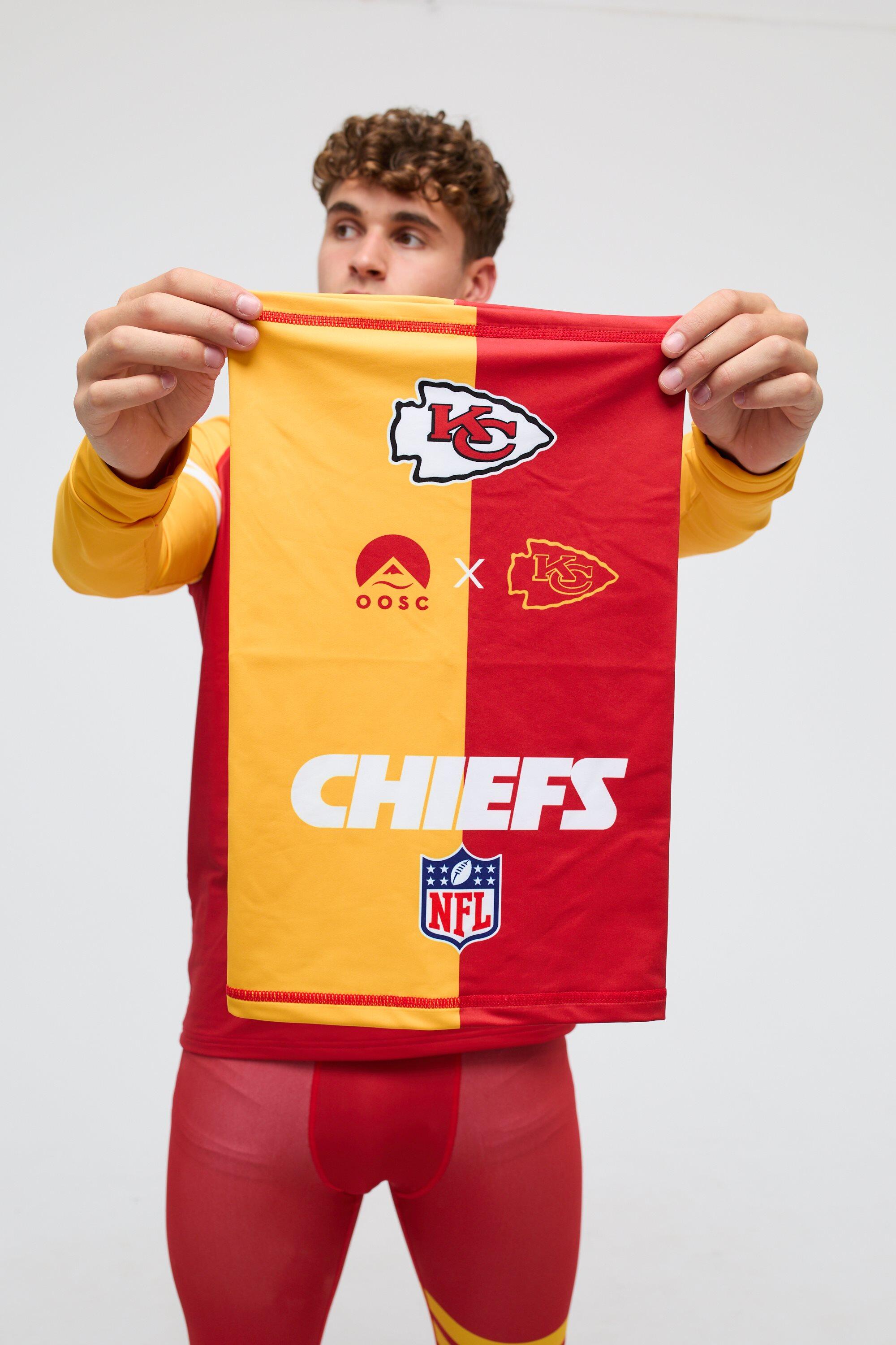 Cache-cou Kansas City Chiefs officiel en polyester stretch, unisexe 4/5
