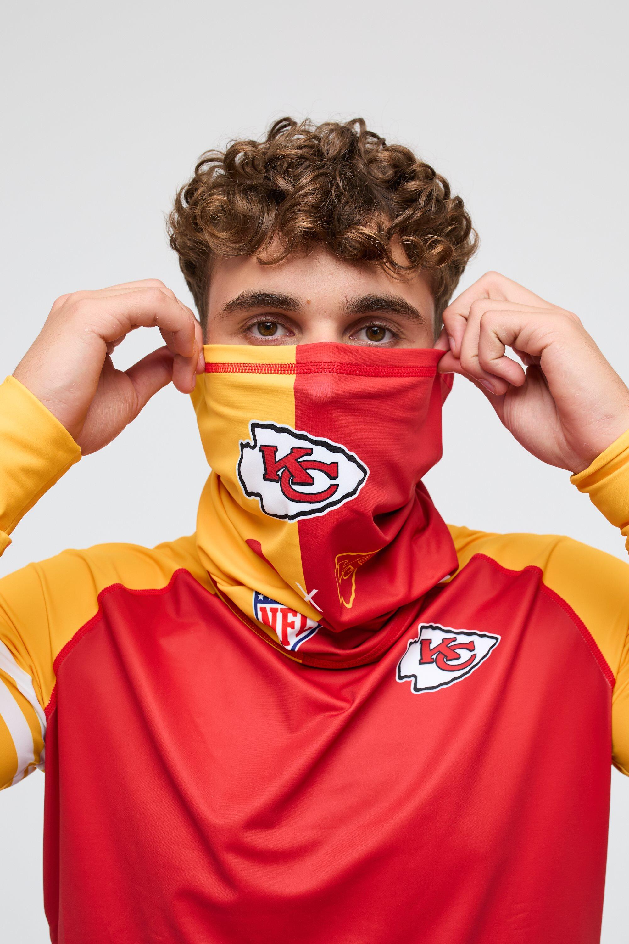 Cache-cou Kansas City Chiefs officiel en polyester stretch, unisexe 5/5