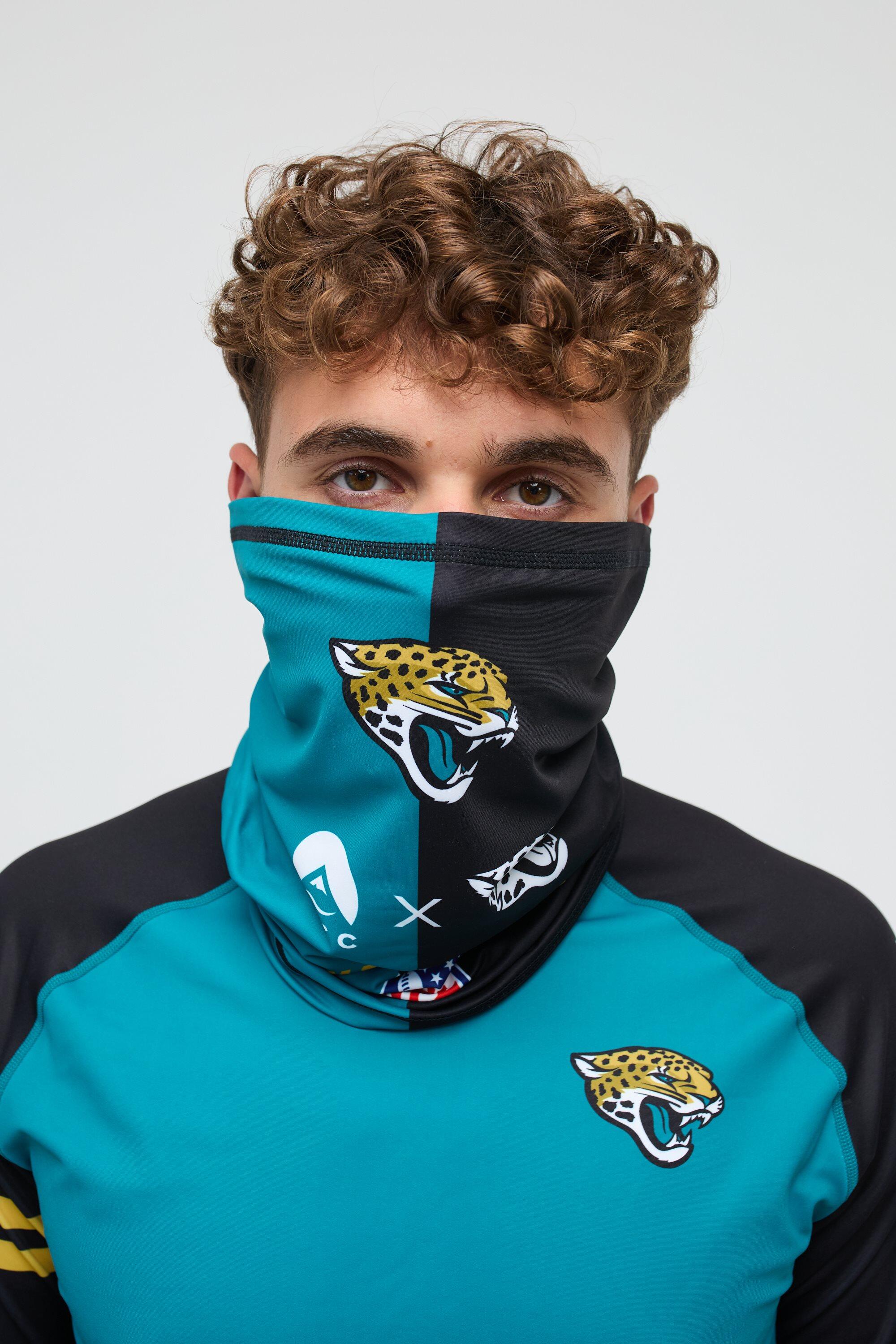 Cache-cou NFL Jacksonville Jaguars polyester stretch bleu/multicolore/noir 3/4