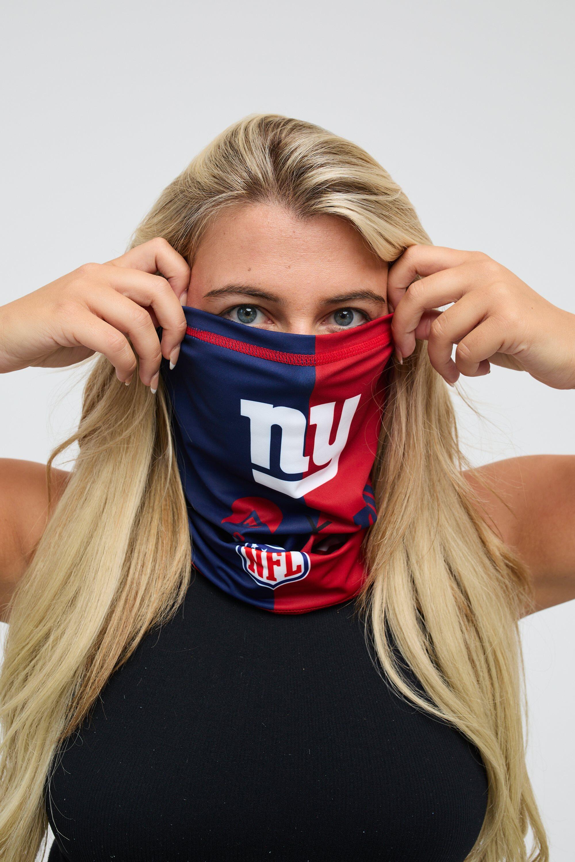Cache-cou New York Giants NFL polyester stretch bleu/rouge multifonction 2/4