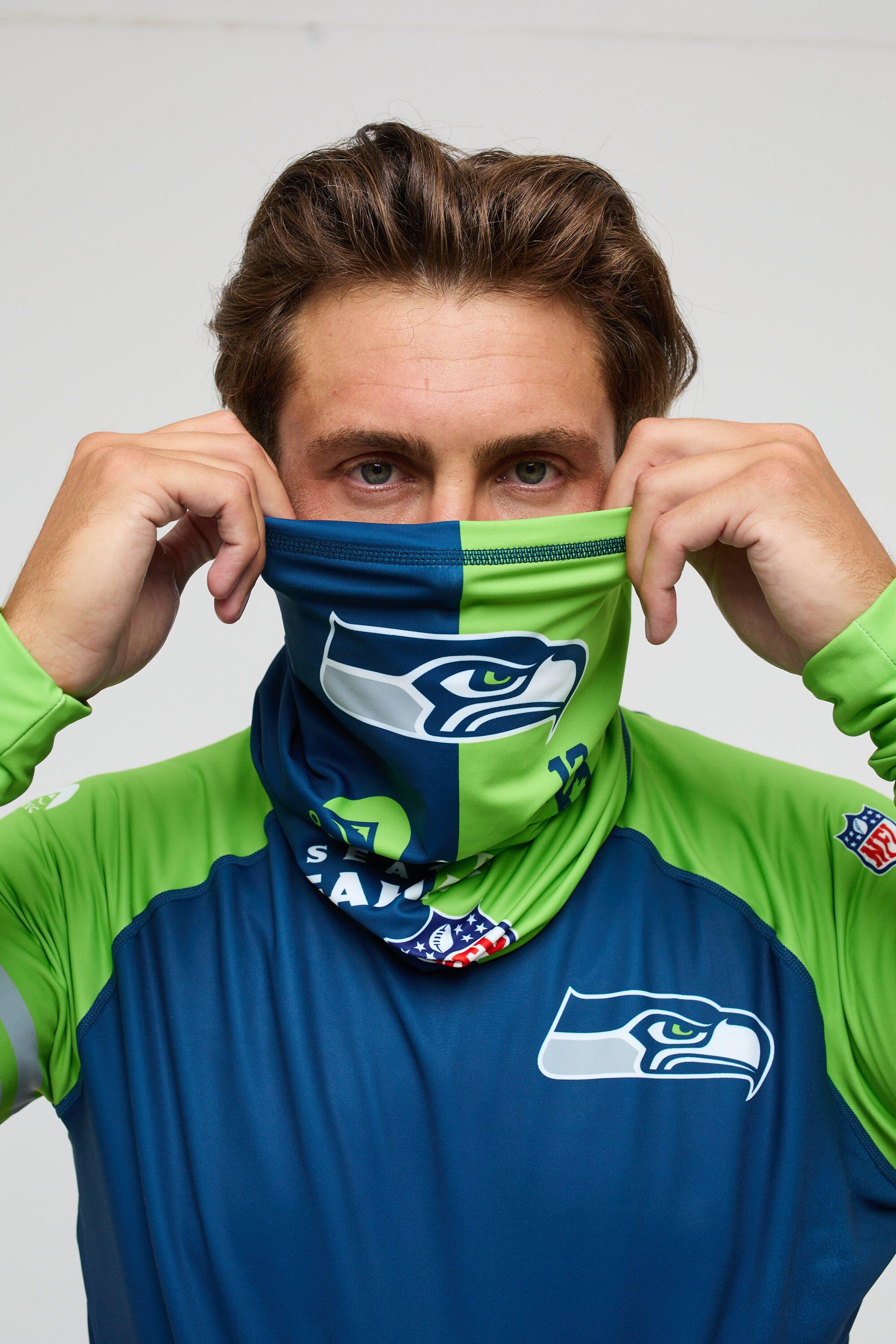 Scaldacollo Ufficiale Seattle Seahawks in Poliestere Multifunzione 3/4