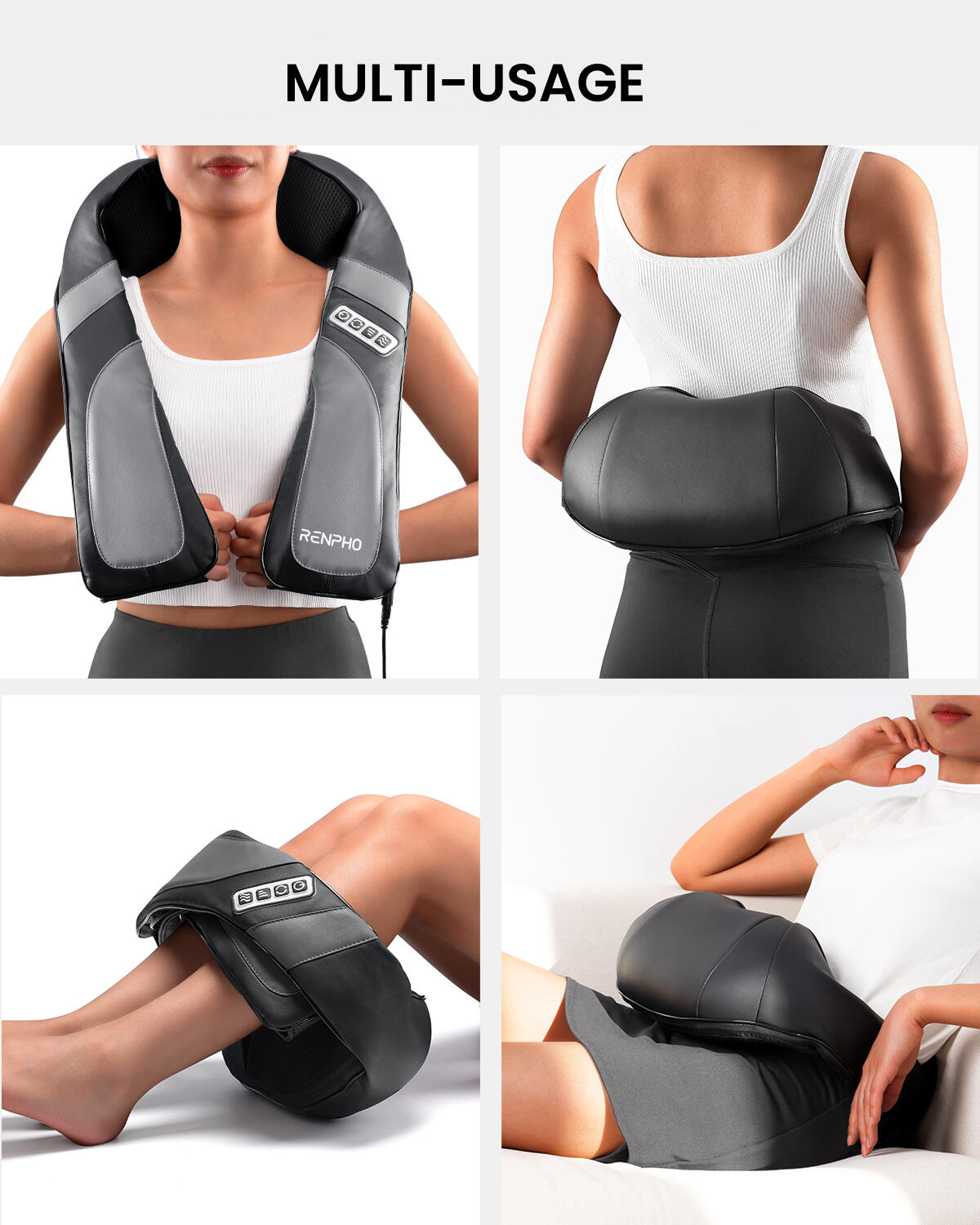 Masseur cervical RENPHO U-Neck Go SNM067 - Massage Shiatsu chauffant 3/7