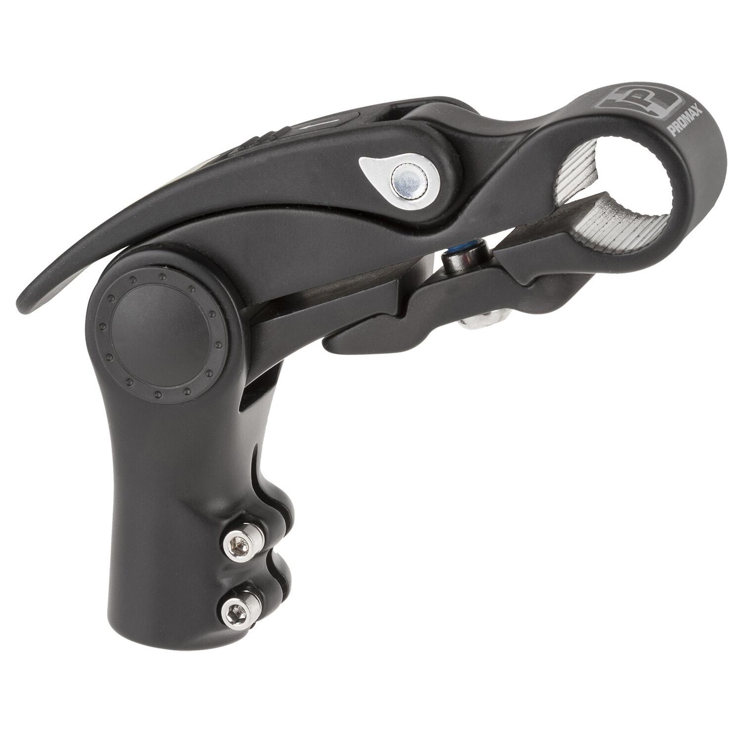 Stuurpen verstelbaar met hevel 25,4 / 110 / 28,6 mm - mat zwart 3/4