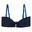 Haut De Maillot De Bain ACEANA Femme (Bleu Marine / Bleu Vif)