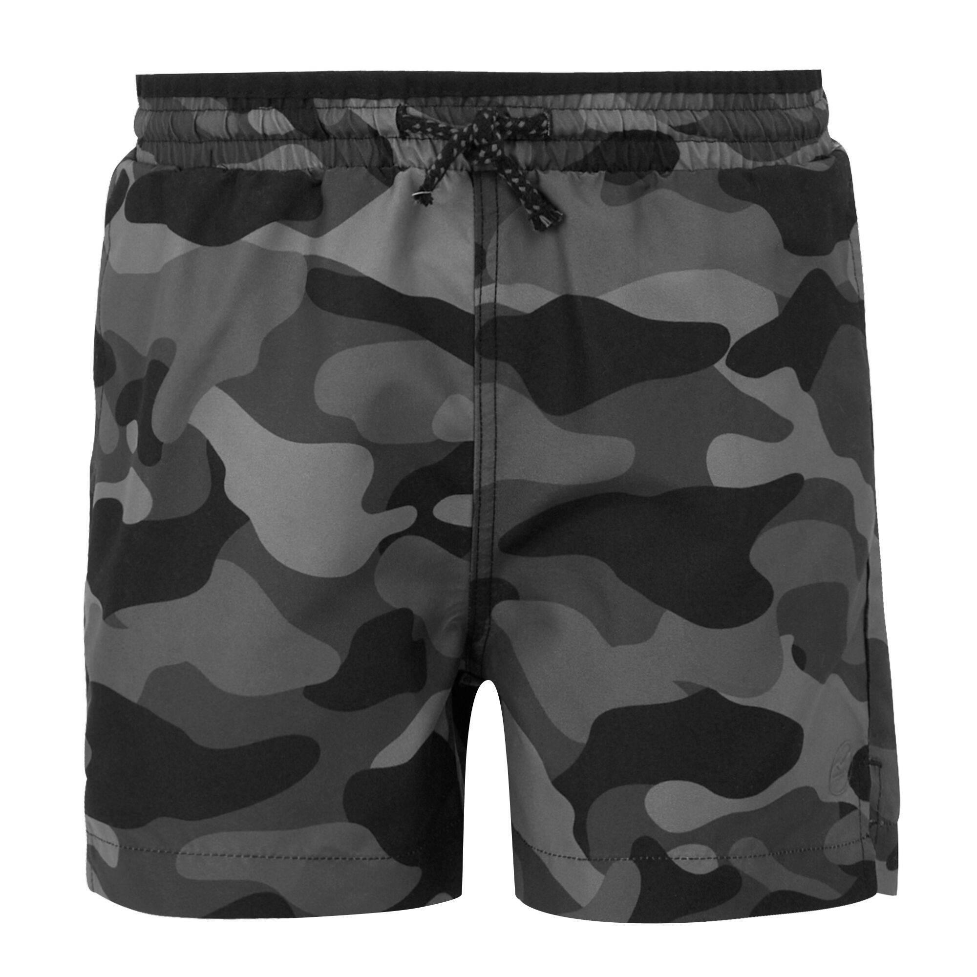 Calções de Banho Camuflado Skander III Criança Cinzento / Preto