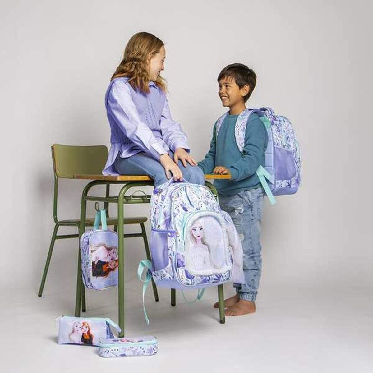 Mochila Escolar Frozen Lila 3/3
