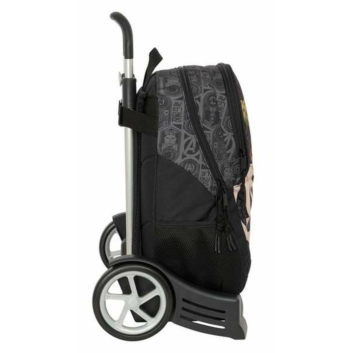 Mochila Escolar con Ruedas The Avengers Vendetta Negro 3/3