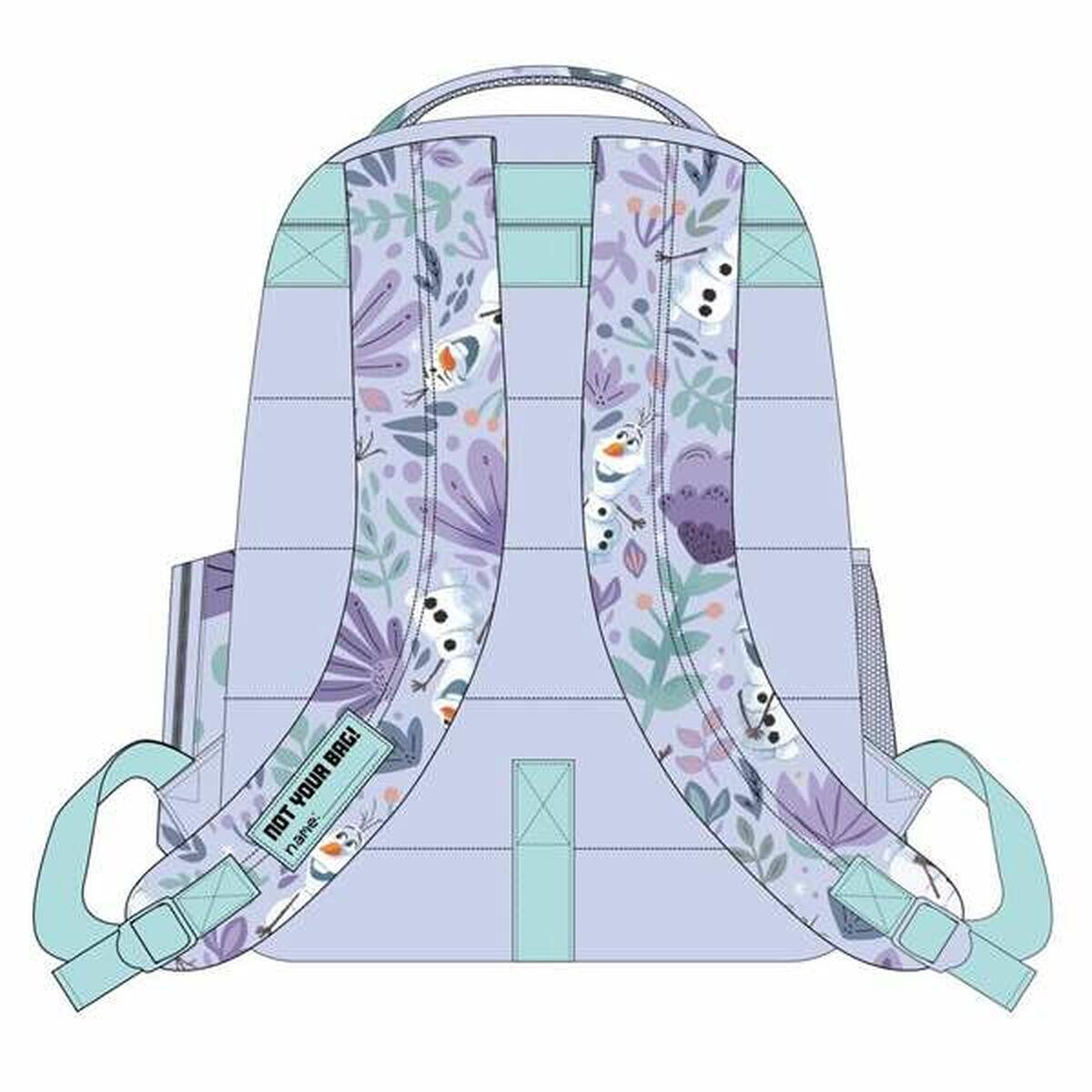 Mochila Escolar Frozen Lila 2/3