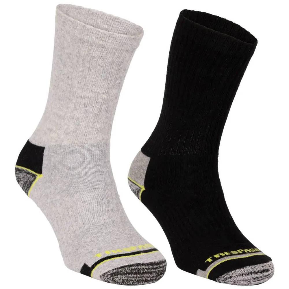 Unisex Adult Socks (Pack of 5) (Black/Grey)