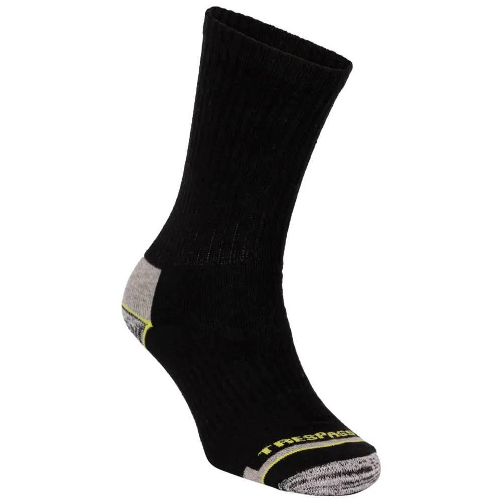 Calzini Adulto Unisex Misura Confezione 5 Trespass Nero Grigio 3/4