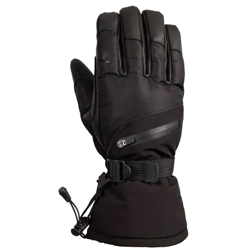 Adulto Unisex Pelle Guanti Da Sci Trespass Edonia DLX Nero 3/4