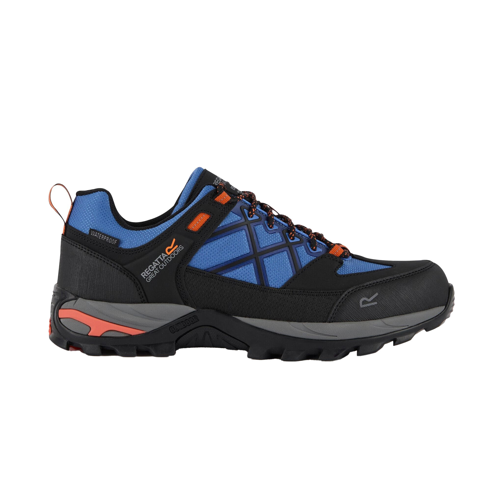 Mens Samaris III Low Walking Shoes (Olympian Blue/Black/Tango) 4/5