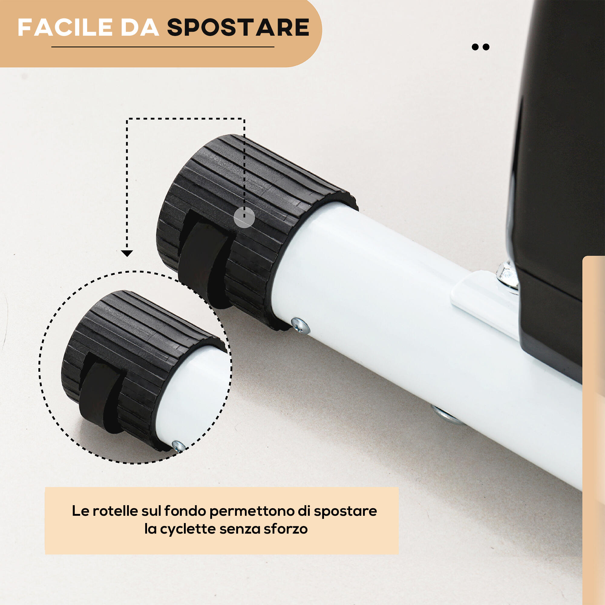 SPORTNOW Cyclette Pieghevole Magnetica 8 Livelli Display e Sellino Regolabile 7/8