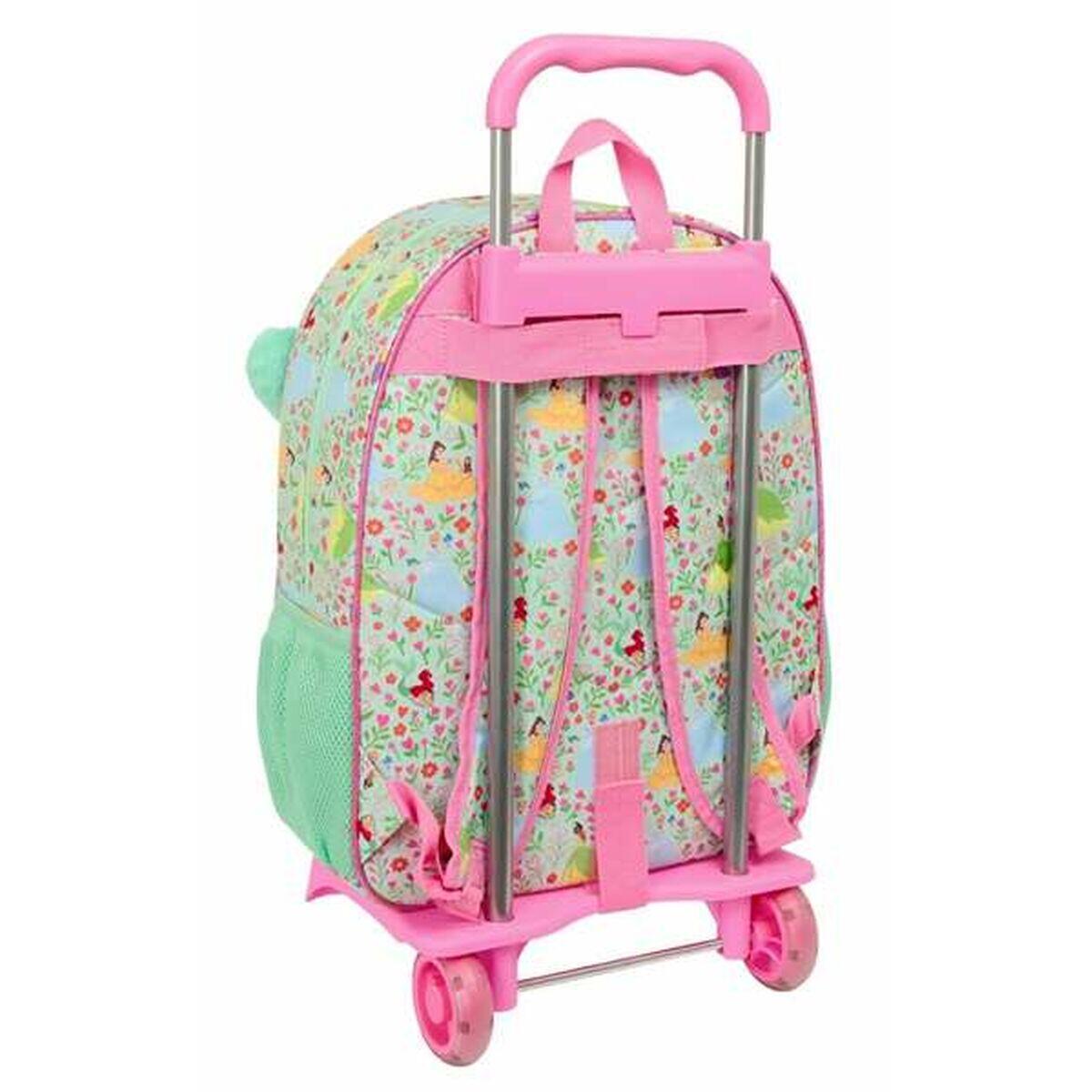 Cartable à roulettes Disney Princess Bloom Vert 2/3
