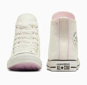 Baskets Converse Modèle Chuck Taylor All Star Crochet Laces Couleur Blanc 2/7