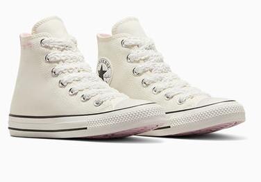 Baskets Converse Modèle Chuck Taylor All Star Crochet Laces Couleur Blanc 6/7