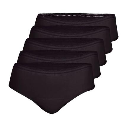 Lot de 5 culottes menstruelles femme