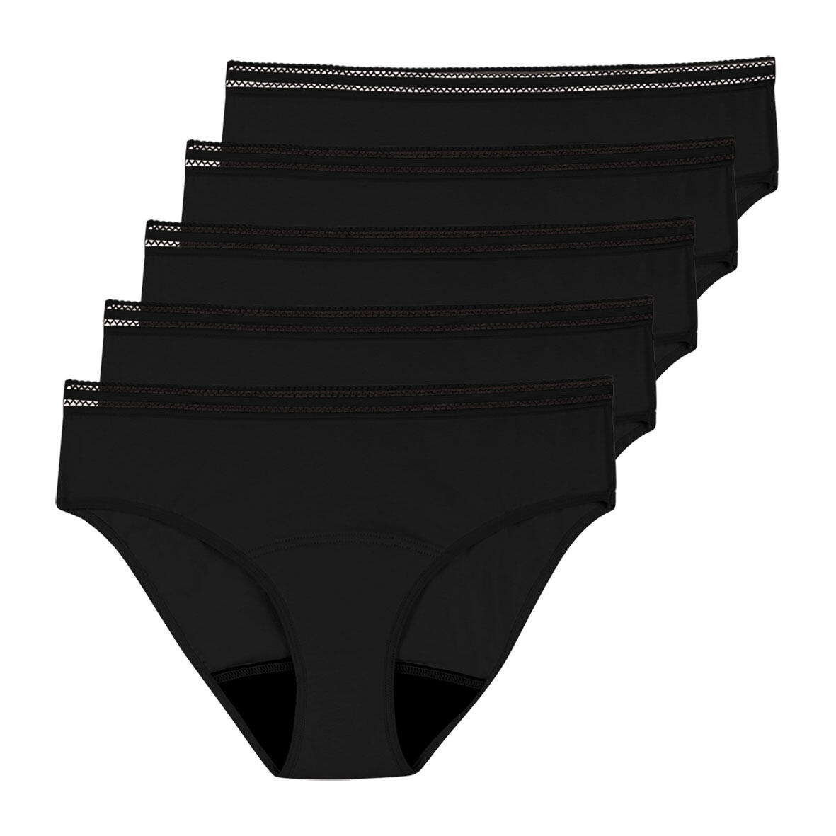 Lot de 5 culottes menstruelles femme 4/7